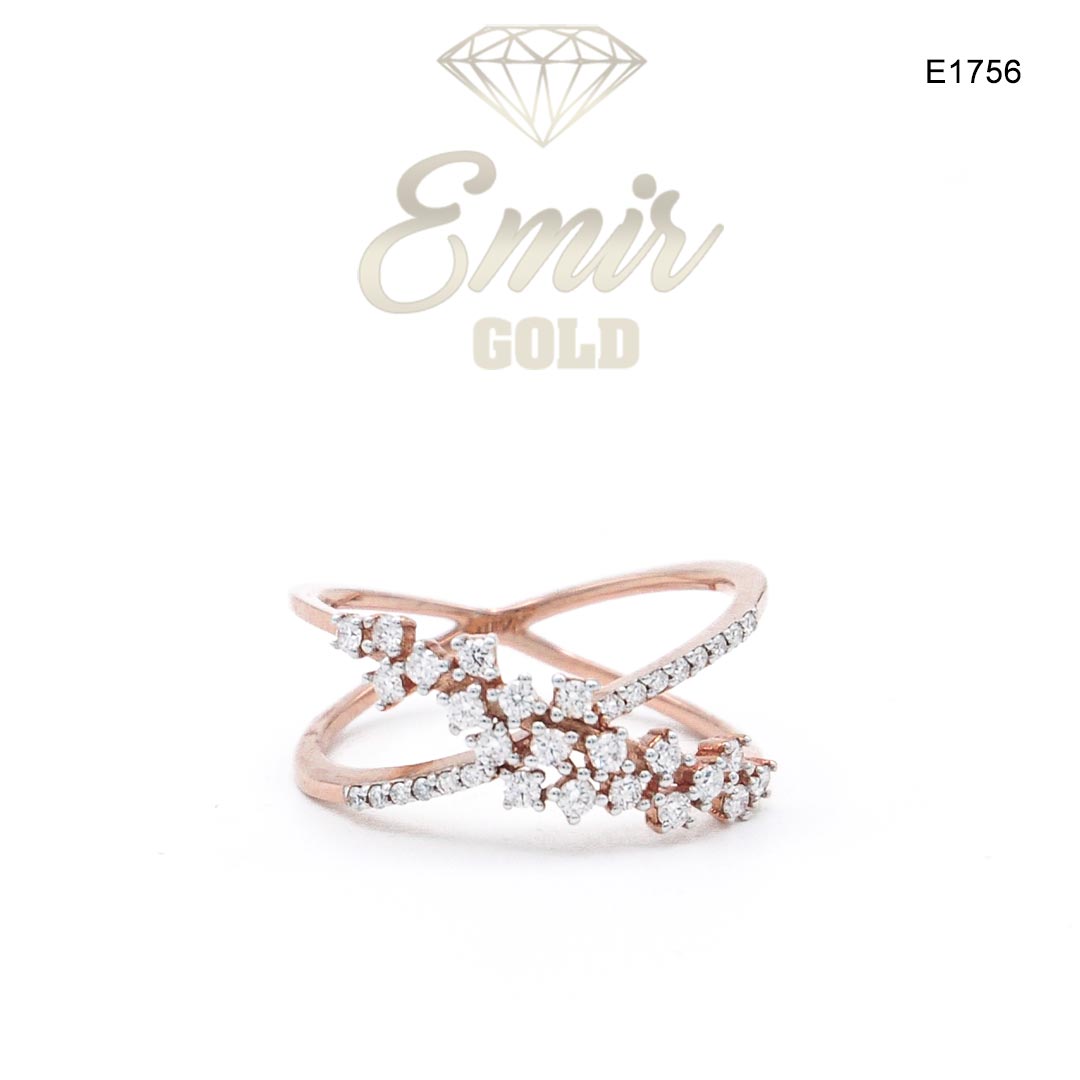 Inel Aur Rose cu Diamant E1756