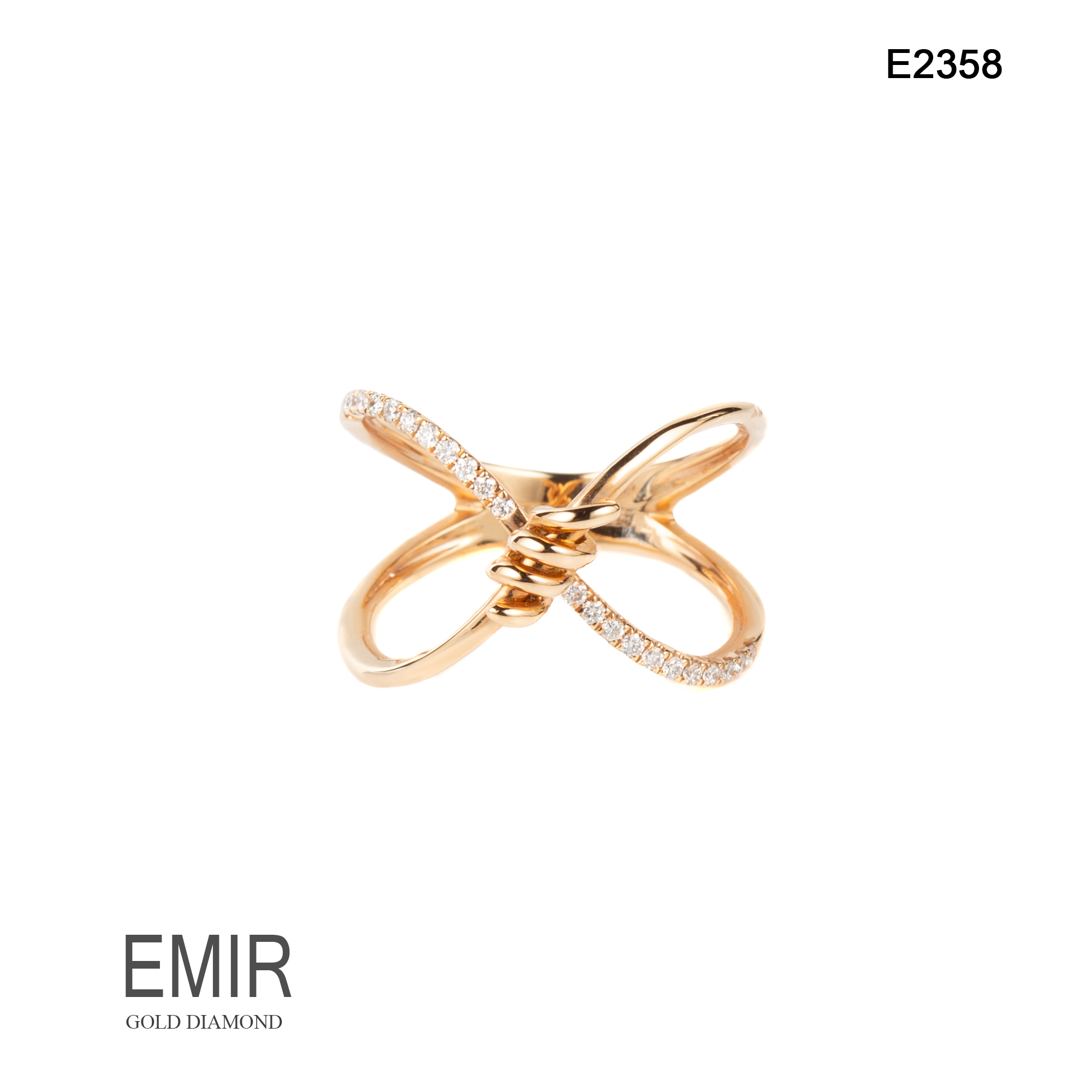 Inel Aur Galben cu Diamant E2358 - imagine 3