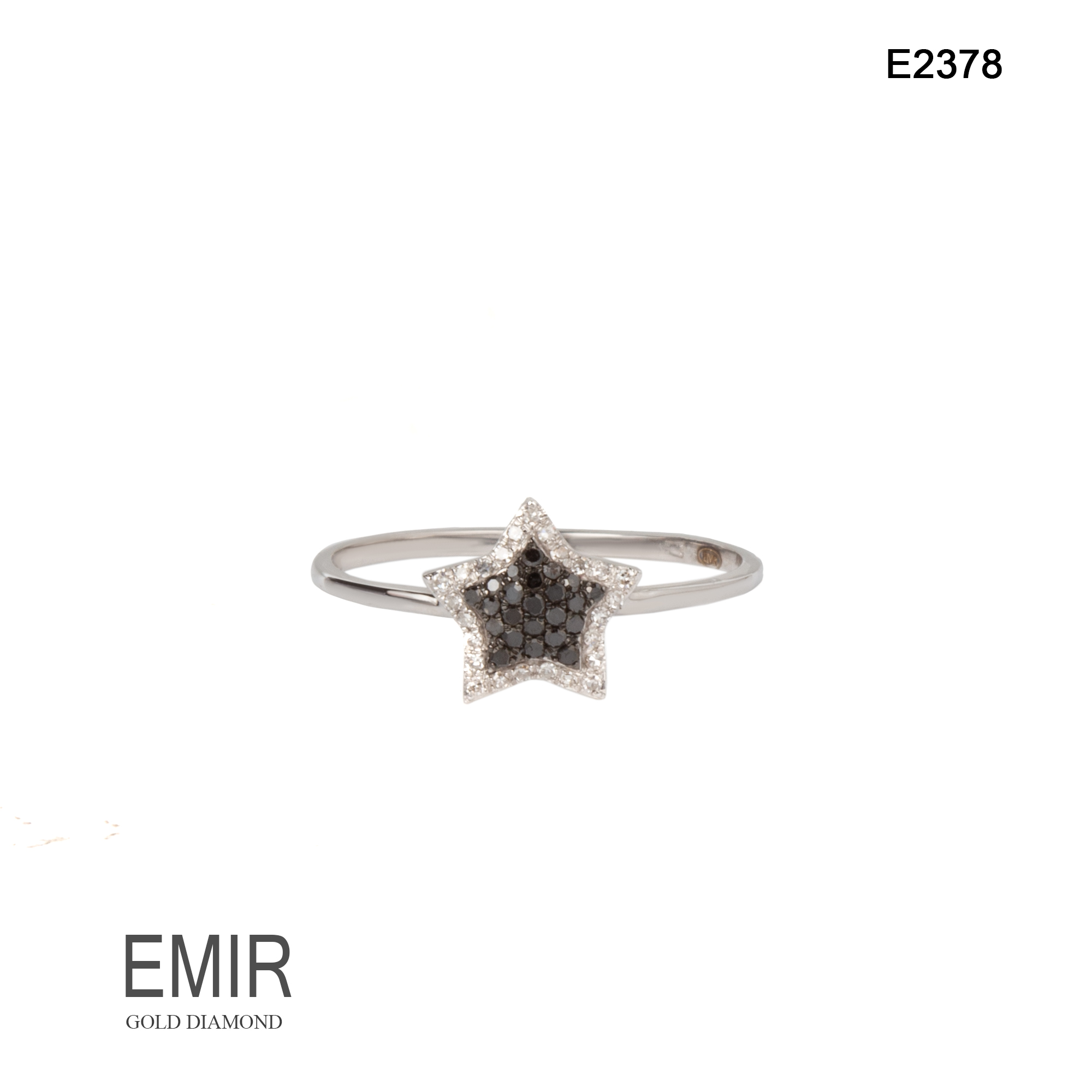 Inel Aur Alb cu Diamant E2378 - imagine 3