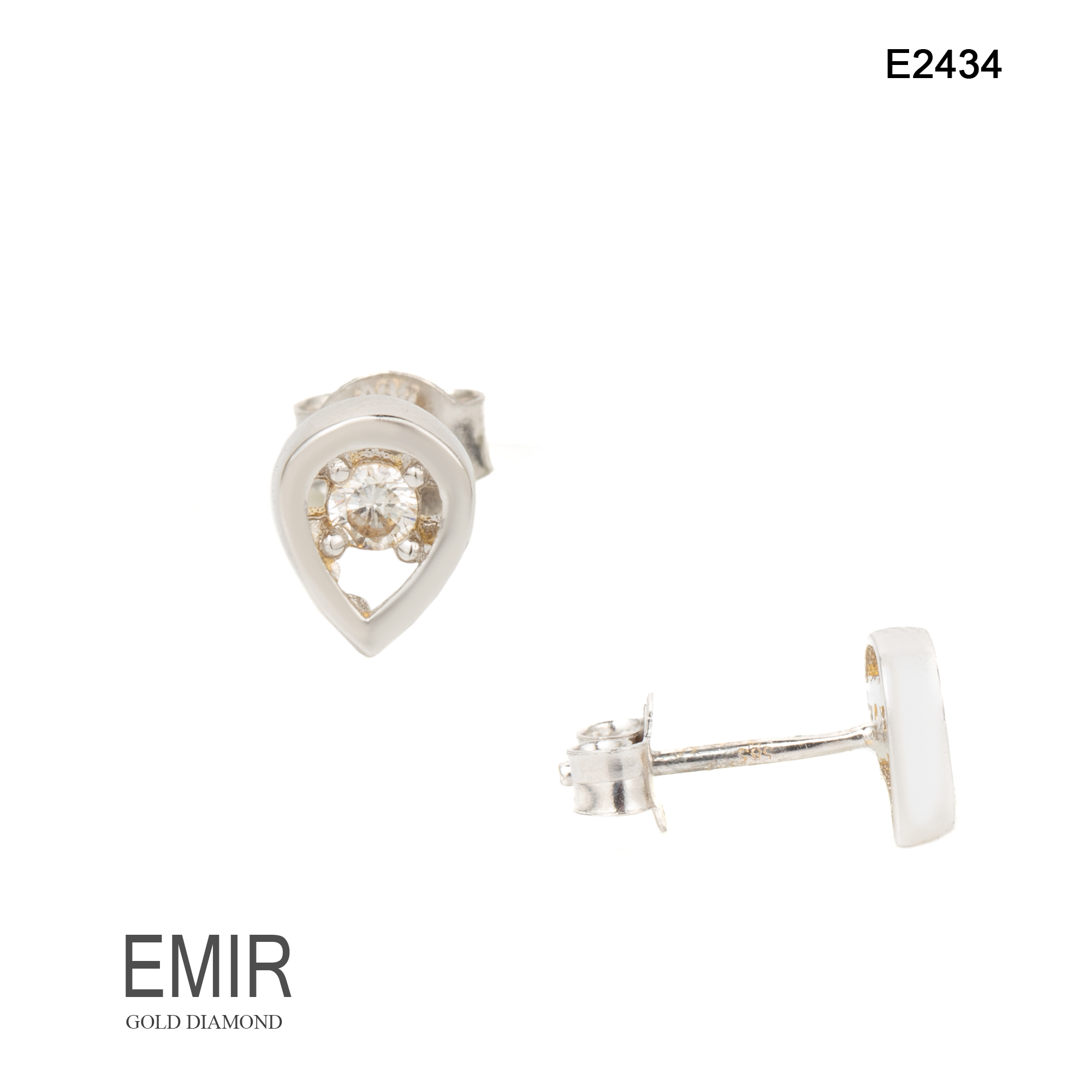 Cercei Aur 14K 1.27 GR E2434 - imagine 2