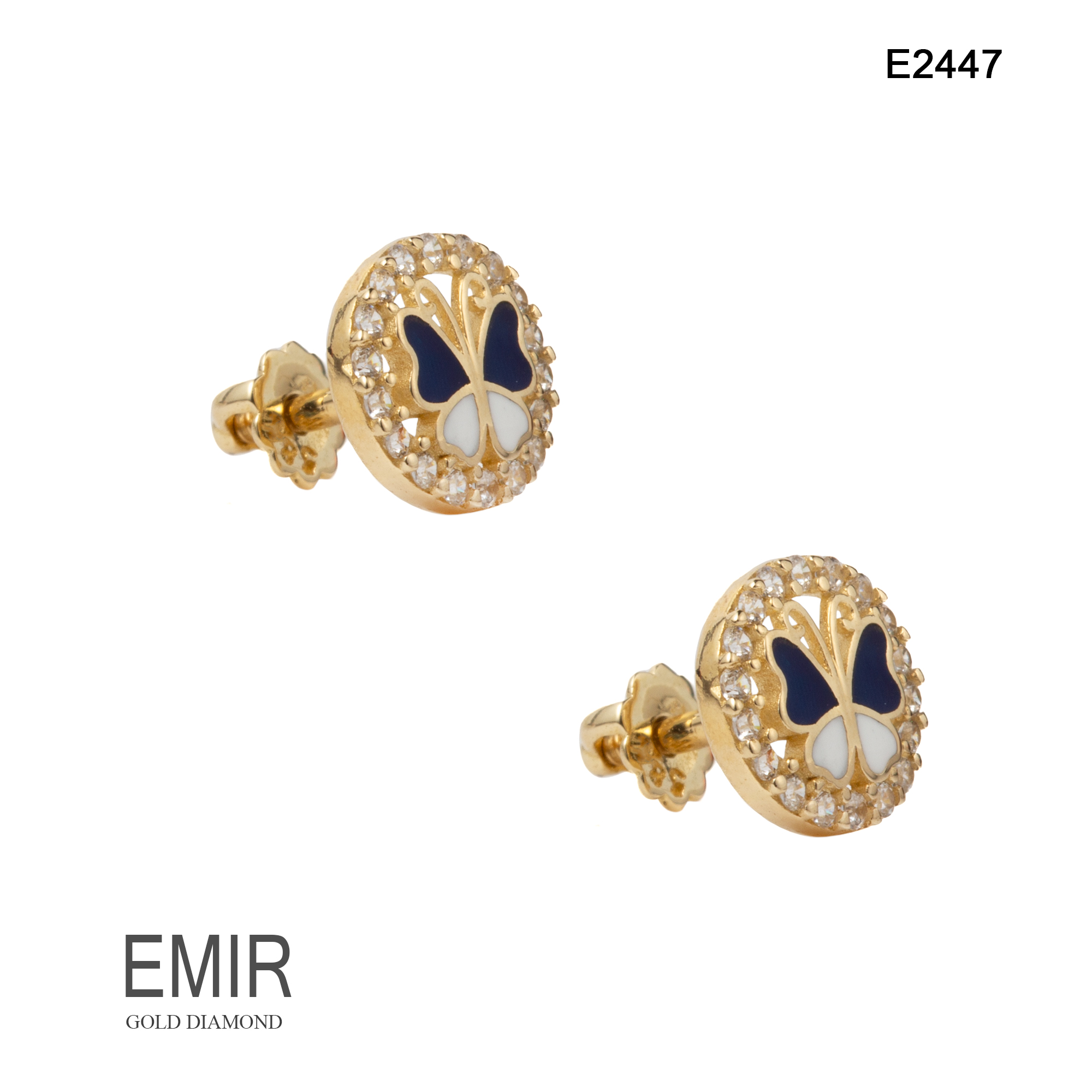 Cercei Aur 14K 1.32 GR E2447 - imagine 3