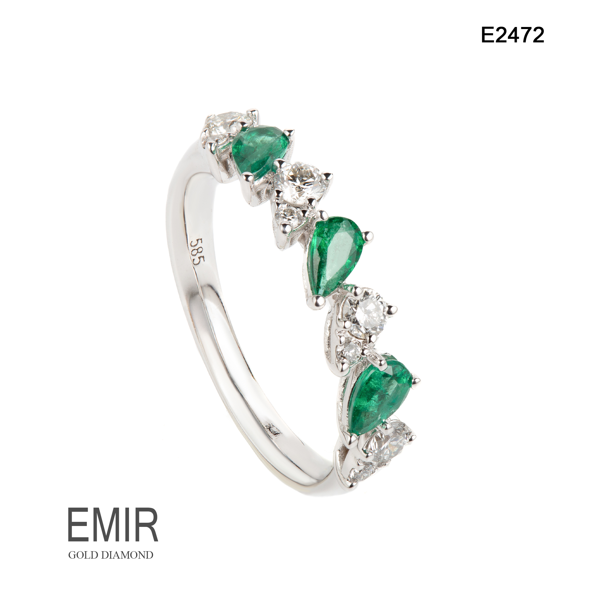 Inel Aur Alb cu Diamant E2472