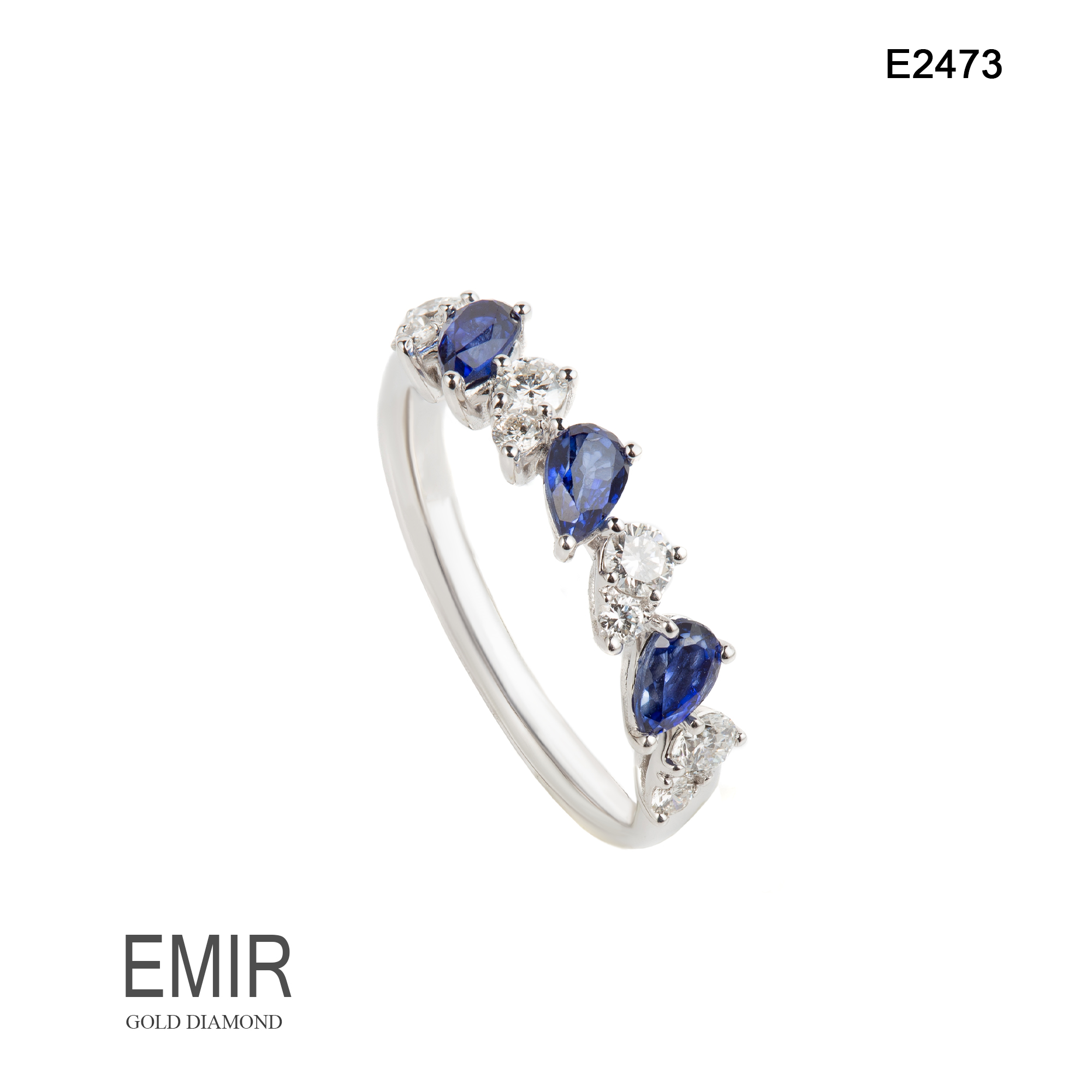 Inel Aur Alb cu Diamant E2473