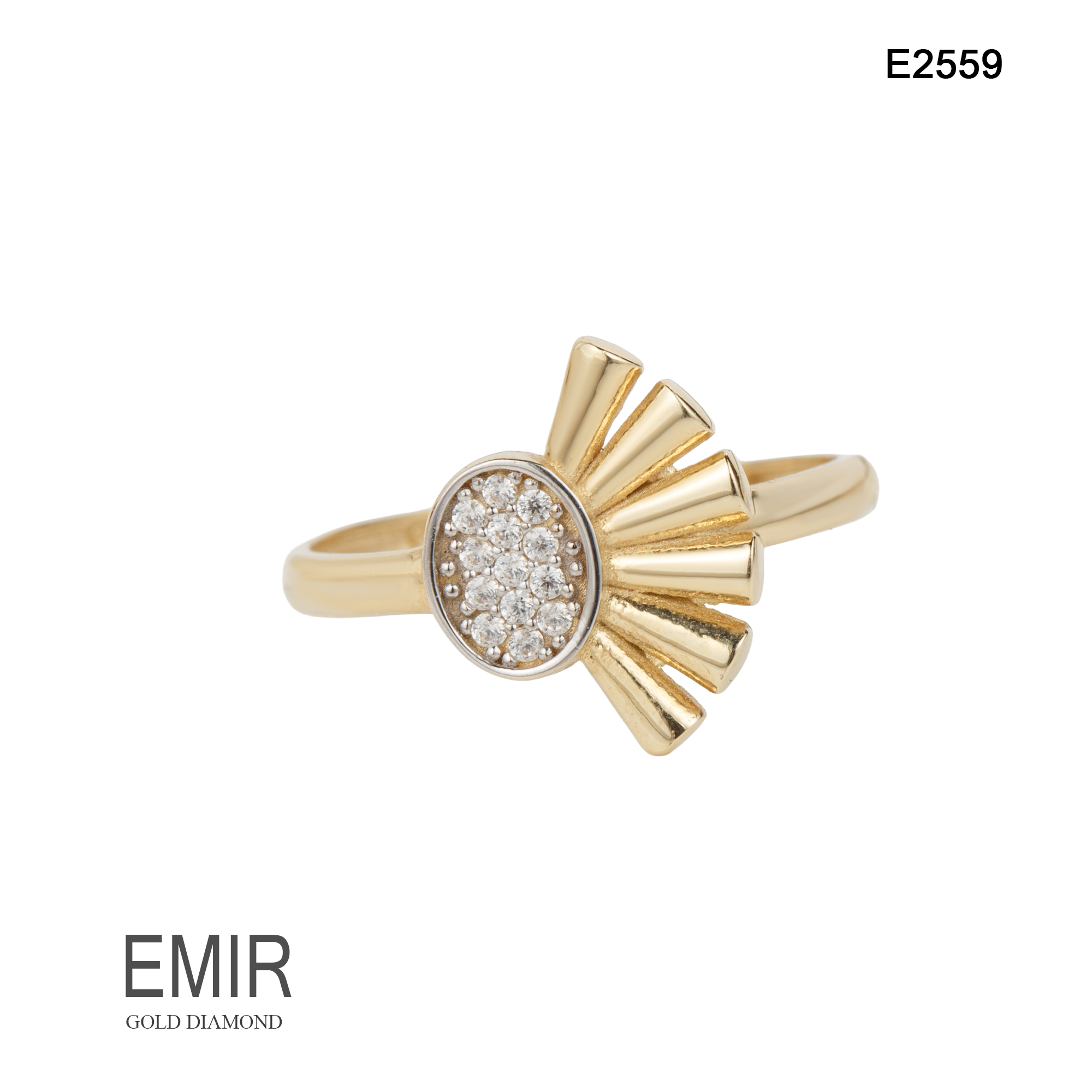 Inel Aur Galben 14K 1.85 GR E2559 - imagine 3