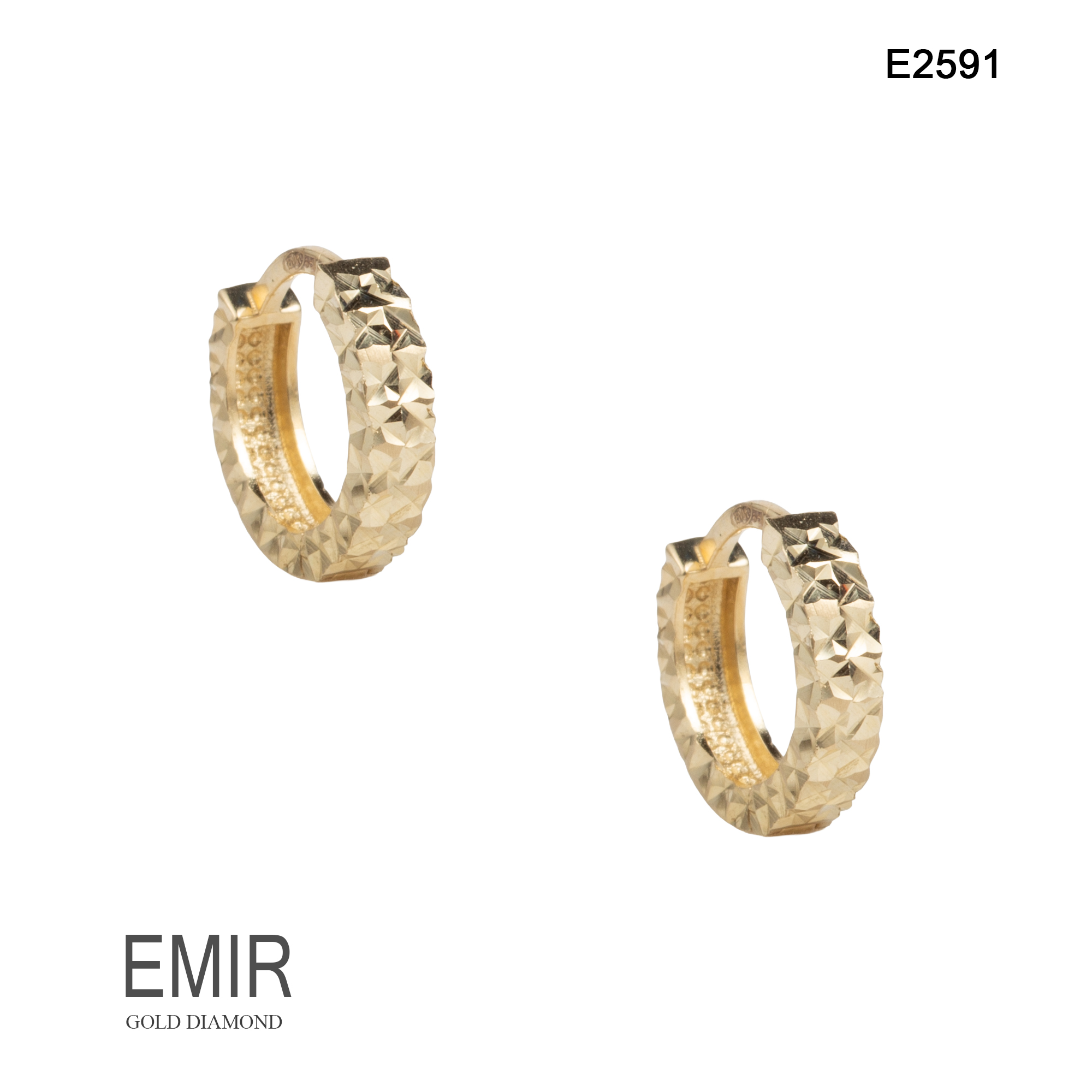 Cercei Aur Galben 14K 1.80 GR E2591 - imagine 2