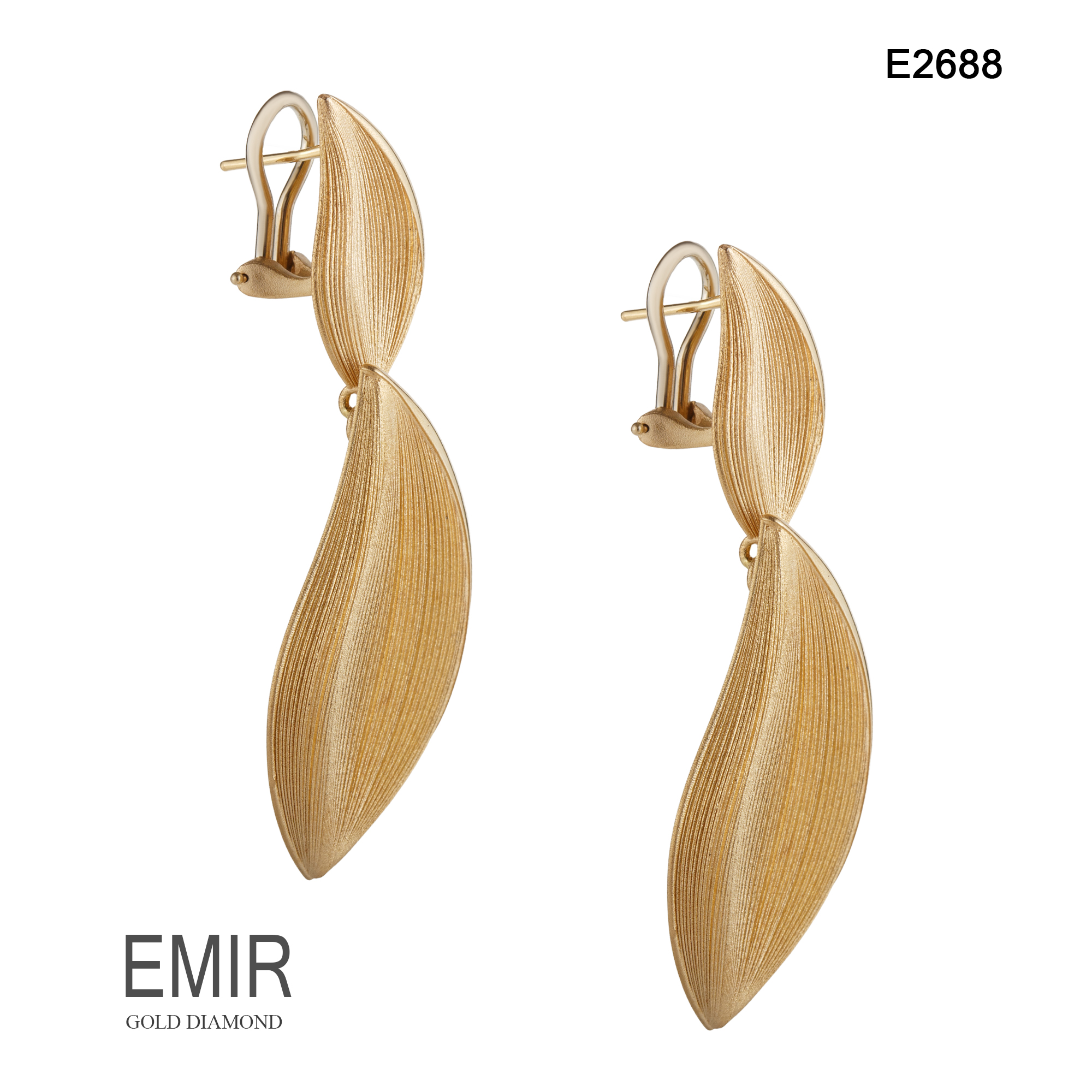 Cercei Aur Galben 14K 11.84 GR E2688 - imagine 2