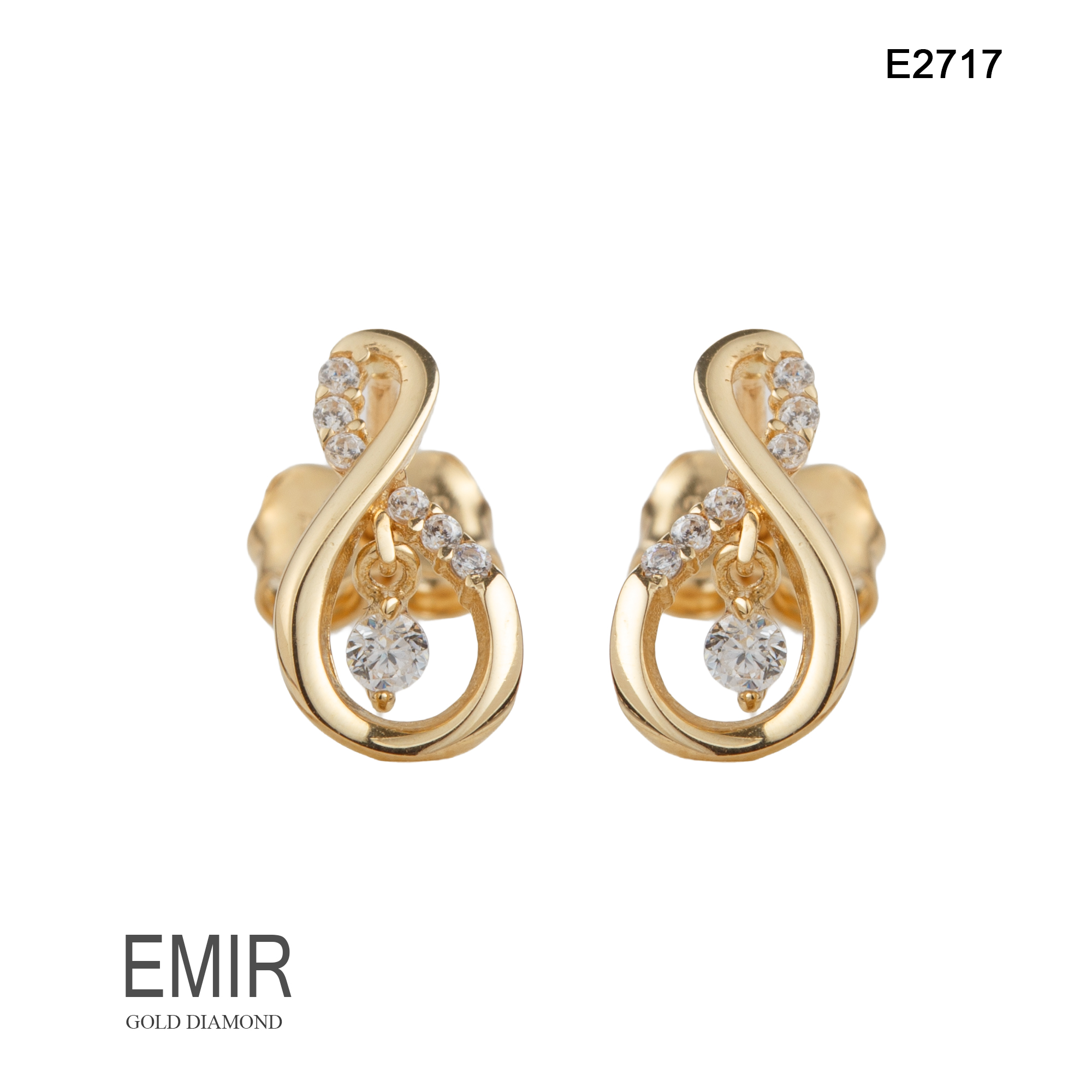 Cercei Aur Galben 14K 1.10 GR E2717